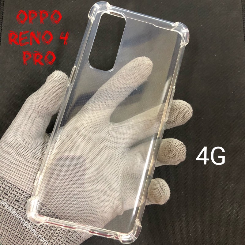 Ốp Lưng Oppo Reno 4 Pro 4G Dẻo Trong Suốt Chống Sốc Có Gù Bảo Vệ 4 Gốc Ốp Lưng Oppo Reno 4 Pro 4G Dẻo Trong Suốt Chống Sốc Có Gù Bảo Vệ 4 Gốc
