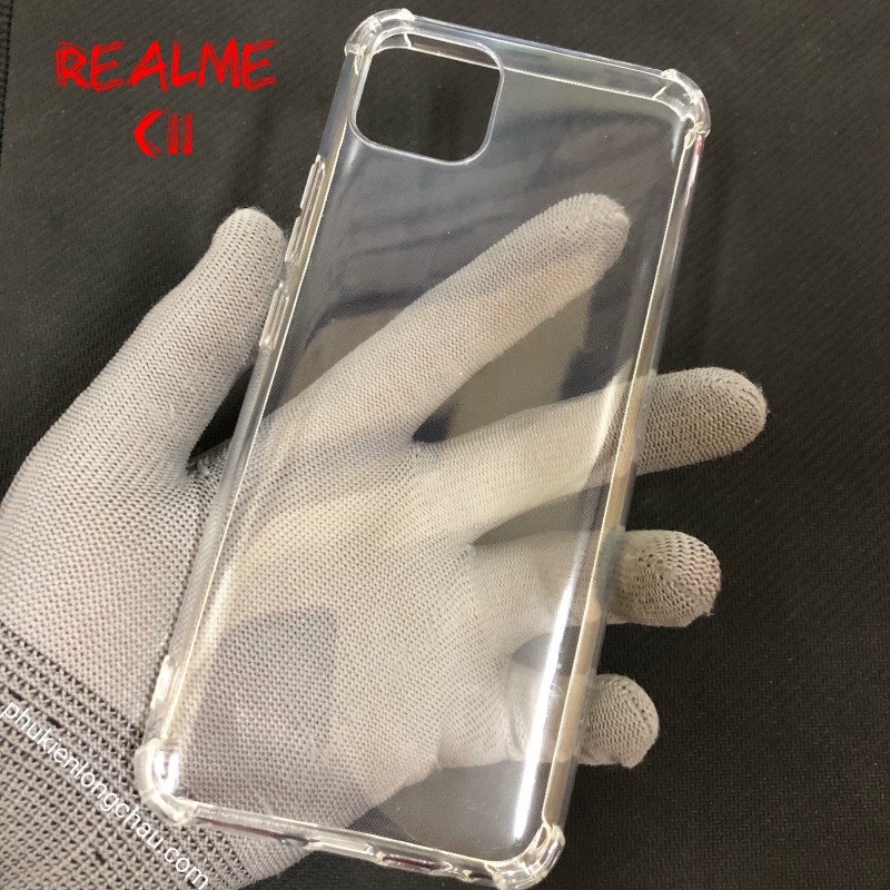 Ốp Lưng Realme C11 2020 Dẻo Trong Suốt Chống Sốc Có Gù Bảo Vệ 4 Gốc Ốp Lưng Realme C11 2020 Dẻo Trong Suốt Chống Sốc Có Gù Bảo Vệ 4 Gốc