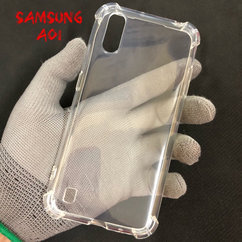 Ốp Lưng Samsung A01 Dẻo Trong Suốt Chống Sốc Có Gù Bảo Vệ 4 Gốc Ốp Lưng Samsung A01 Dẻo Trong Suốt Chống Sốc Có Gù Bảo Vệ 4 Gốc