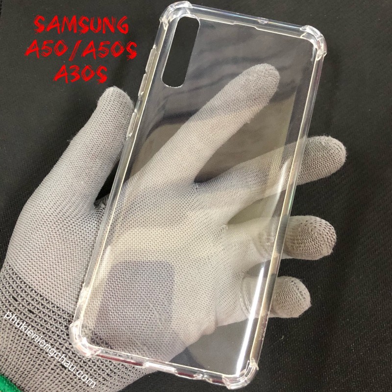 Ốp Lưng Samsung A30s/A50/A50s Dẻo Trong Suốt Chống Sốc Có Gù Bảo Vệ 4 Gốc Ốp Lưng Samsung A30s/A50/A50s Dẻo Trong Suốt Chống Sốc Có Gù Bảo Vệ 4 Gốc