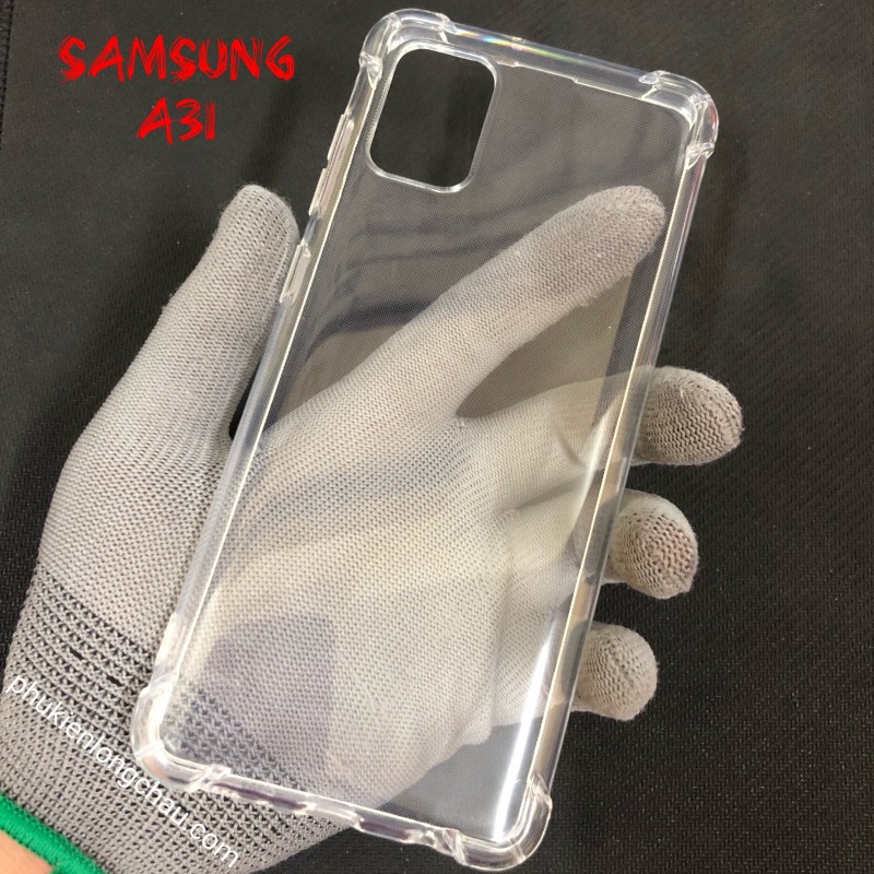 Ốp Lưng Samsung A31 Dẻo Trong Suốt Chống Sốc Có Gù Bảo Vệ 4 Gốc Ốp Lưng Samsung A31 Dẻo Trong Suốt Chống Sốc Có Gù Bảo Vệ 4 Gốc