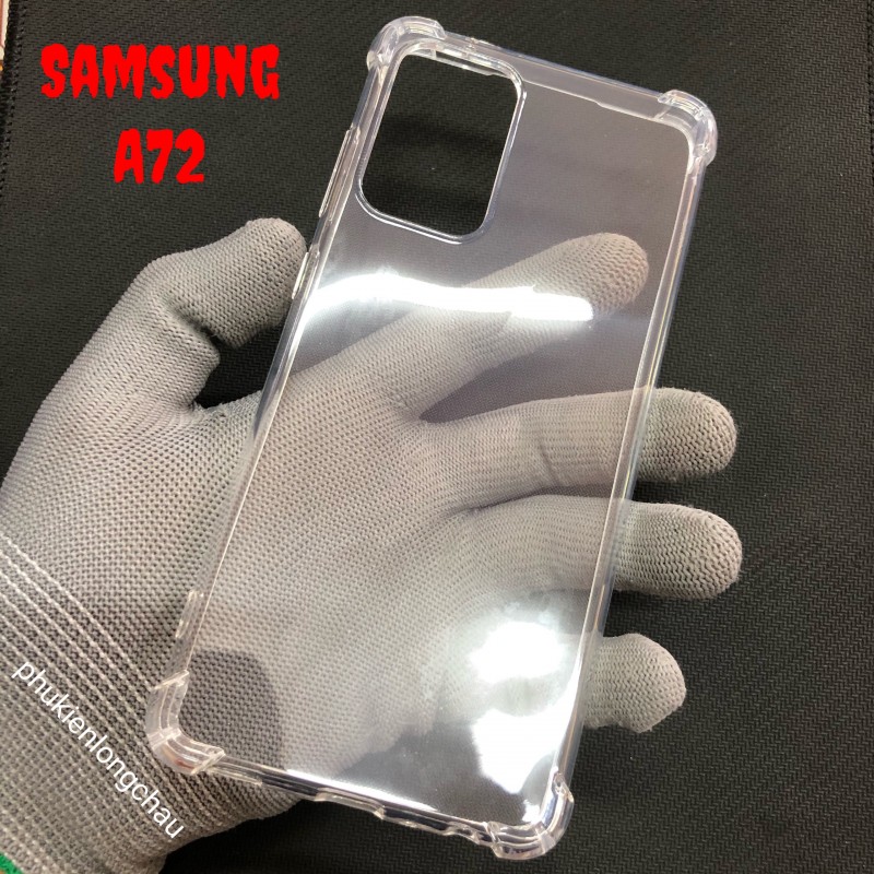 Ốp Lưng Samsung A72 Dẻo Trong Suốt Chống Sốc Có Gù Bảo Vệ 4 Gốc Ốp Lưng Samsung A72 Dẻo Trong Suốt Chống Sốc Có Gù Bảo Vệ 4 Gốc