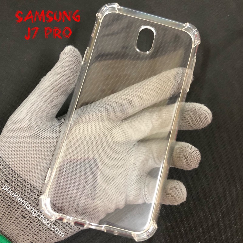 Ốp Lưng Samsung J7 Pro Dẻo Trong Suốt Chống Sốc Có Gù Bảo Vệ 4 Gốc Ốp Lưng Samsung J7 Pro Dẻo Trong Suốt Chống Sốc Có Gù Bảo Vệ 4 Gốc