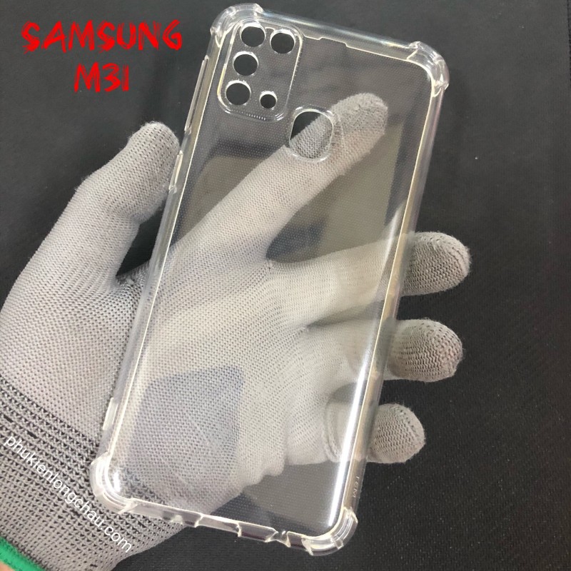 Ốp Lưng Samsung M31 Dẻo Trong Suốt Chống Sốc Có Gù Bảo Vệ 4 Gốc Ốp Lưng Samsung M31 Dẻo Trong Suốt Chống Sốc Có Gù Bảo Vệ 4 Gốc