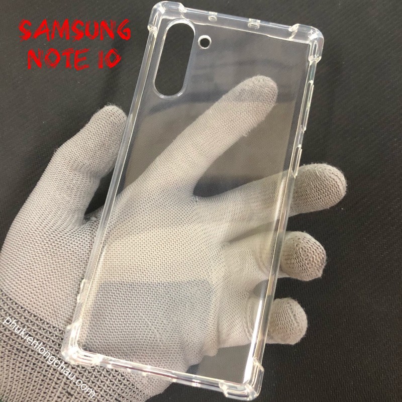 Ốp Lưng Samsung Note 10 Dẻo Trong Suốt Chống Sốc Có Gù Bảo Vệ 4 Gốc Ốp Lưng Samsung Note 10 Dẻo Trong Suốt Chống Sốc Có Gù Bảo Vệ 4 Gốc