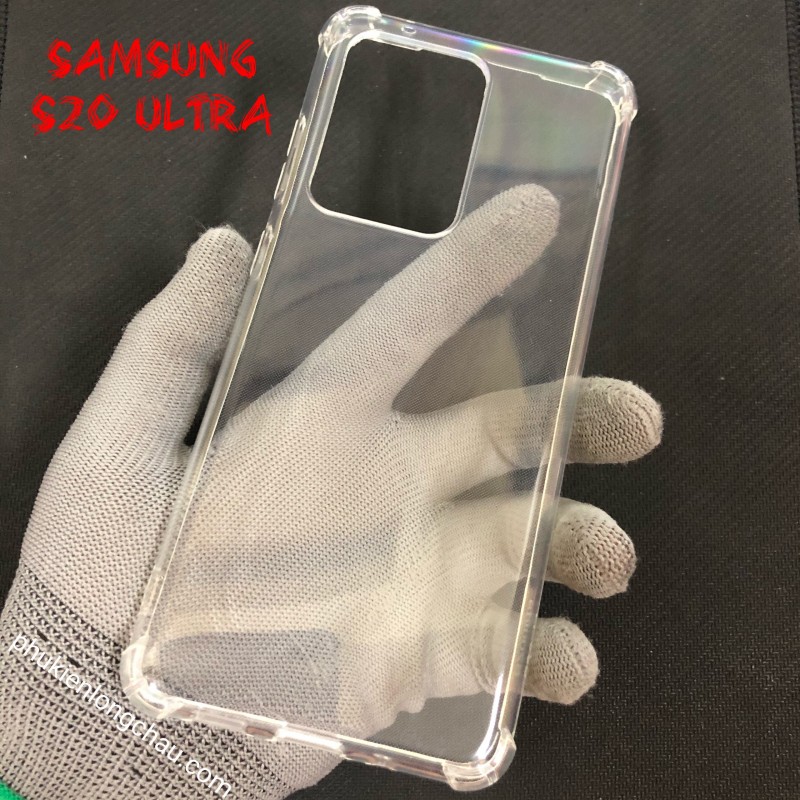 Ốp Lưng Samsung S20 Ultra Dẻo Trong Suốt Chống Sốc Có Gù Bảo Vệ 4 Gốc Ốp Lưng Samsung S20 Ultra Dẻo Trong Suốt Chống Sốc Có Gù Bảo Vệ 4 Gốc