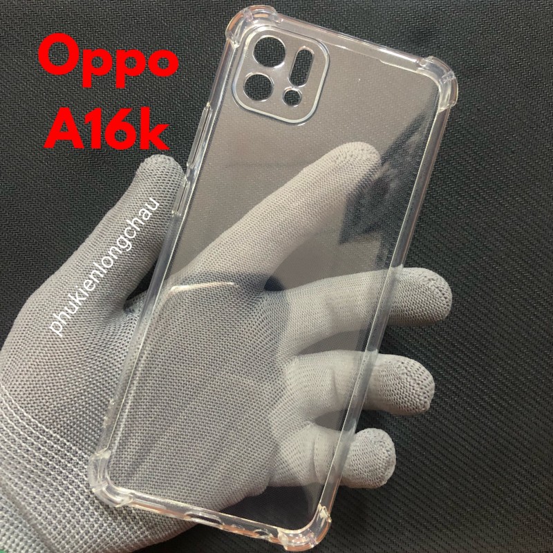 Ốp Lưng Oppo A16K / A16E Dẻo Trong Suốt Chống Sốc Có Gù Bảo Vệ 4 Gốc Ốp Lưng Oppo A16K / A16E Dẻo Trong Suốt Chống Sốc Có Gù Bảo Vệ 4 Gốc