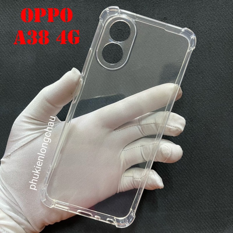 Ốp Lưng Oppo A38 4G / A18 4G Dẻo Trong Suốt Chống Sốc Có Gù Bảo Vệ 4 Gốc Ốp Lưng Oppo A38 4G / A18 4G Dẻo Trong Suốt Chống Sốc Có Gù Bảo Vệ 4 Gốc