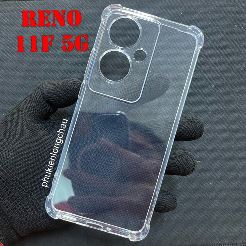 Ốp Lưng Oppo Reno 11F 5G Dẻo Trong Suốt Chống Sốc Có Gù Bảo Vệ 4 Gốc Ốp Lưng Oppo Reno 11F 5G Dẻo Trong Suốt Chống Sốc Có Gù Bảo Vệ 4 Gốc