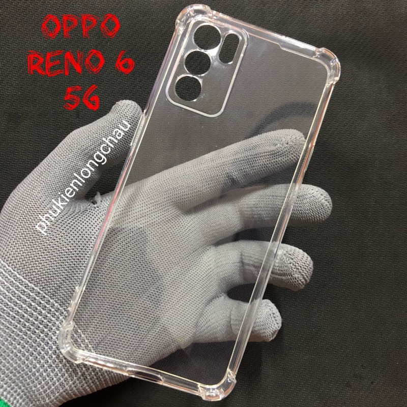 Ốp Lưng Oppo Reno 6 5G Dẻo Trong Suốt Chống Sốc Có Gù Bảo Vệ 4 Gốc Ốp Lưng Oppo Reno 6 5G Dẻo Trong Suốt Chống Sốc Có Gù Bảo Vệ 4 Gốc