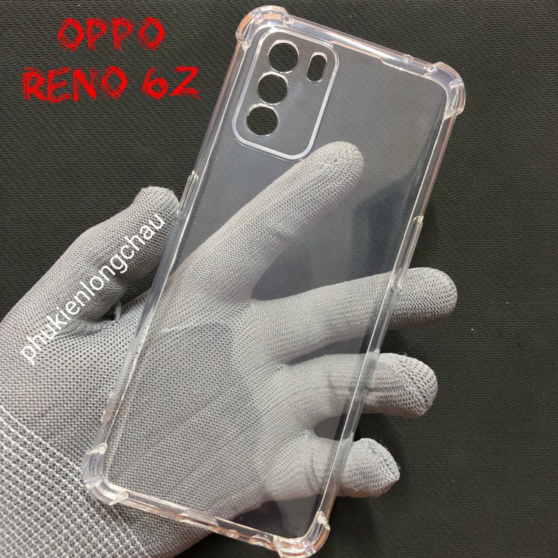 Ốp Lưng Oppo Reno 6Z Dẻo Trong Suốt Chống Sốc Có Gù Bảo Vệ 4 Gốc Ốp Lưng Oppo Reno 6Z Dẻo Trong Suốt Chống Sốc Có Gù Bảo Vệ 4 Gốc