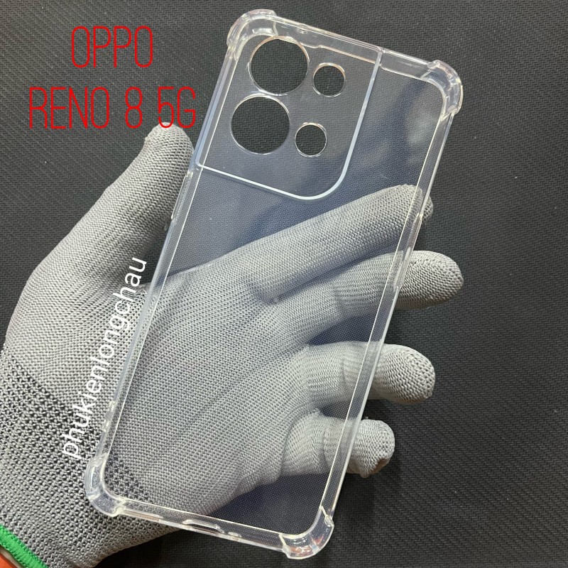 Ốp Lưng Oppo Reno 8 5G Dẻo Trong Suốt Chống Sốc Có Gù Bảo Vệ 4 Gốc Ốp Lưng Oppo Reno 8 5G Dẻo Trong Suốt Chống Sốc Có Gù Bảo Vệ 4 Gốc