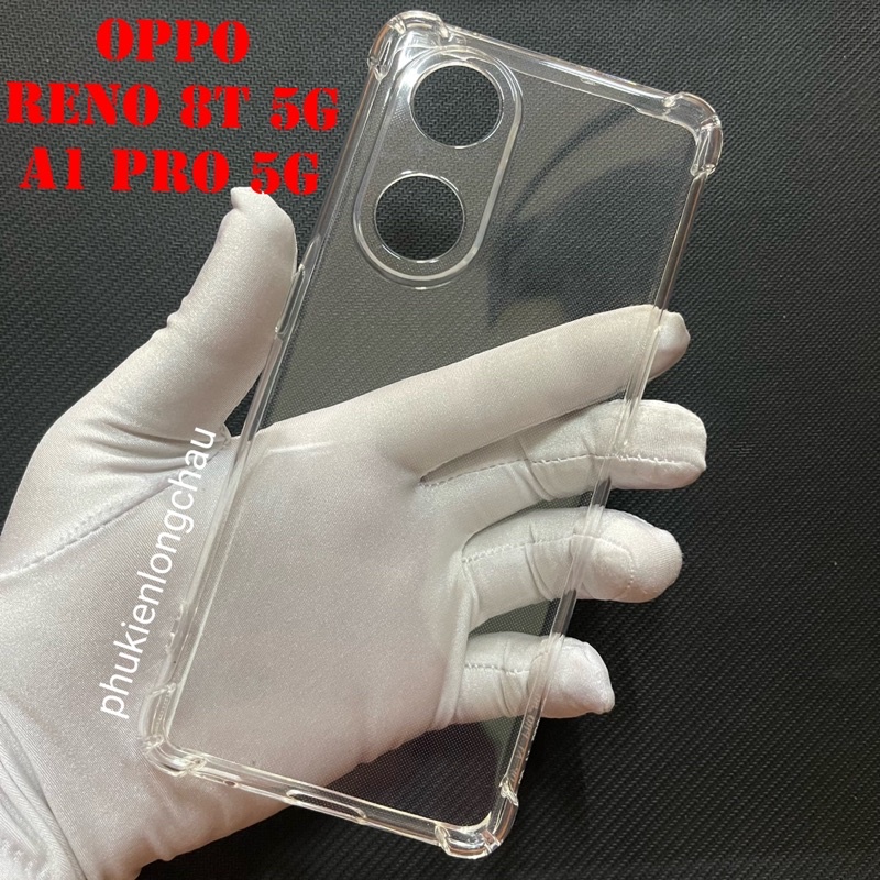 Ốp Lưng Oppo Reno 8T 5G Dẻo Trong Suốt Chống Sốc Có Gù Bảo Vệ 4 Gốc Ốp Lưng Oppo Reno 8T 5G Dẻo Trong Suốt Chống Sốc Có Gù Bảo Vệ 4 Gốc