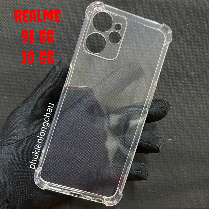 Ốp Lưng Realme 9i 5G / 10 5G Dẻo Trong Suốt Chống Sốc Có Gù Bảo Vệ 4 Gốc Ốp Lưng Realme 9i 5G / 10 5G Dẻo Trong Suốt Chống Sốc Có Gù Bảo Vệ 4 Gốc