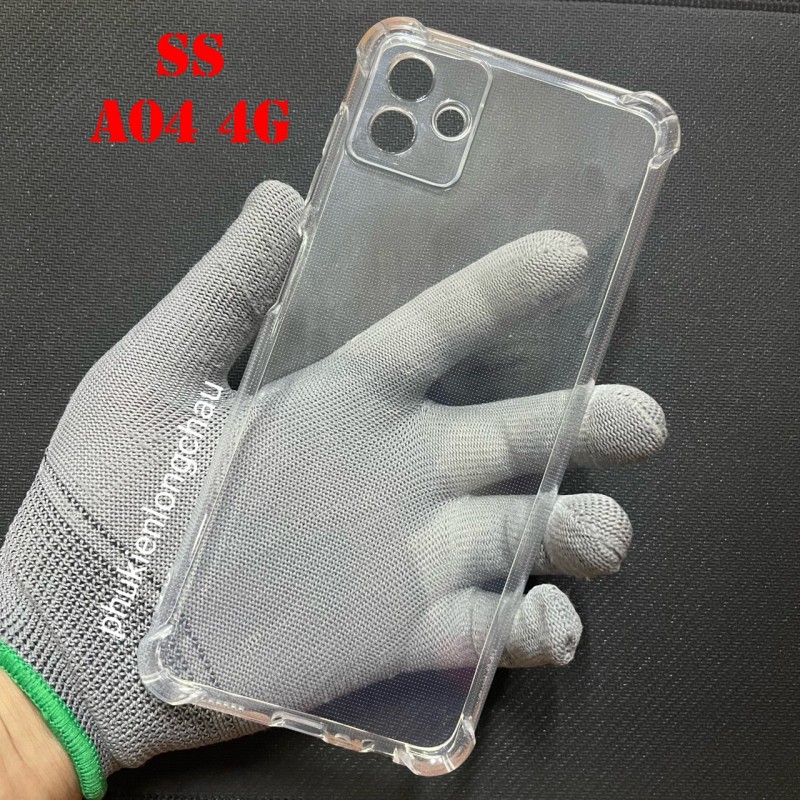 Ốp Lưng Samsung A04 4G Dẻo Trong Suốt Chống Sốc Có Gù Bảo Vệ 4 Gốc Ốp Lưng Samsung A04 4G Dẻo Trong Suốt Chống Sốc Có Gù Bảo Vệ 4 Gốc