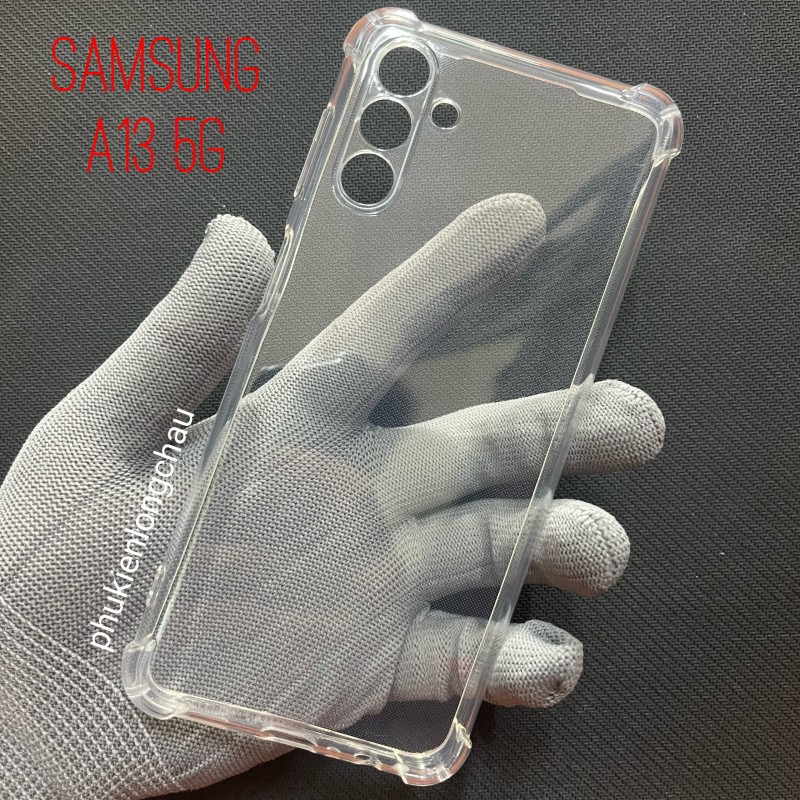 Ốp Lưng Samsung A13 5G / A04s 4G Dẻo Trong Suốt Chống Sốc Có Gù Bảo Vệ 4 Gốc Ốp Lưng Samsung A13 5G / A04s 4G Dẻo Trong Suốt Chống Sốc Có Gù Bảo Vệ 4 Gốc