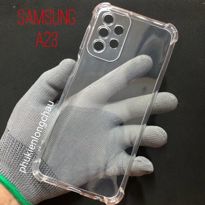 Ốp Lưng Samsung A23 4G / A23 5G Dẻo Trong Suốt Chống Sốc Có Gù Bảo Vệ 4 Gốc Ốp Lưng Samsung A23 4G / A23 5G Dẻo Trong Suốt Chống Sốc Có Gù Bảo Vệ 4 Gốc