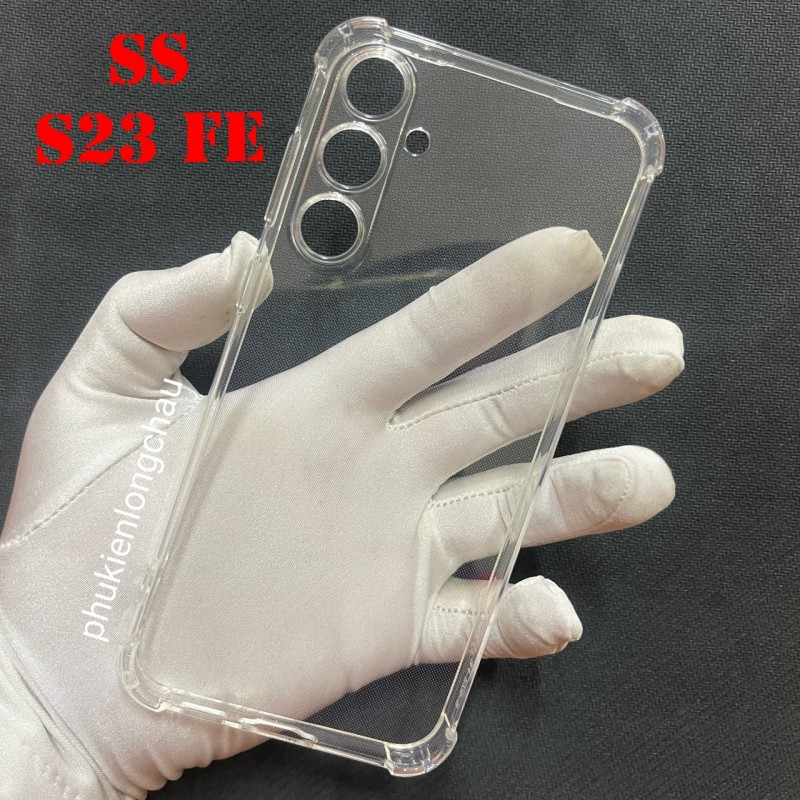 Ốp Lưng Samsung S23 FE Dẻo Trong Suốt Chống Sốc Có Gù Bảo Vệ 4 Gốc Ốp Lưng Samsung S23 FE Dẻo Trong Suốt Chống Sốc Có Gù Bảo Vệ 4 Gốc