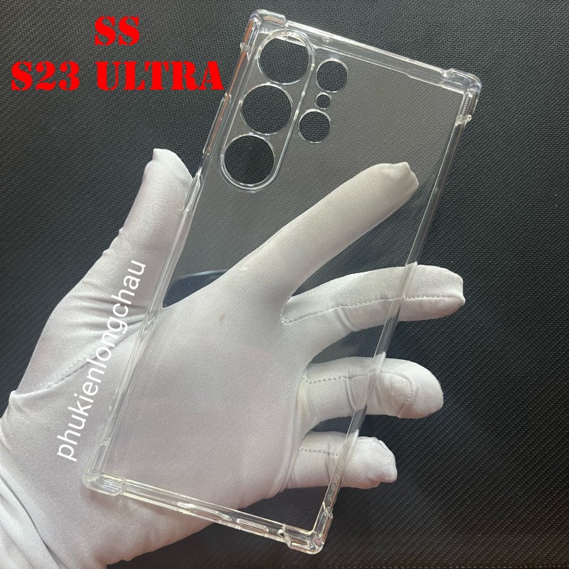 Ốp Lưng Samsung S23 Ultra Dẻo Trong Suốt Chống Sốc Có Gù Bảo Vệ 4 Gốc Ốp Lưng Samsung S23 Ultra Dẻo Trong Suốt Chống Sốc Có Gù Bảo Vệ 4 Gốc
