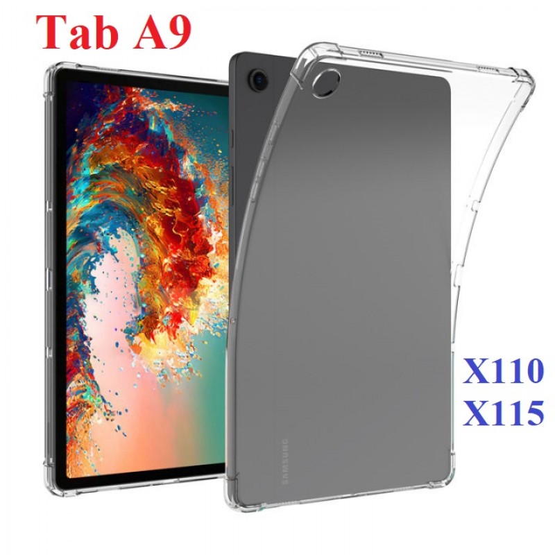 Ốp Lưng Máy Tính Bảng Samsung Tab A9 8.7 inch (2023) X110 / X115 Dẻo Trong Chống Sốc Có Gù Bảo Vệ 4 Gốc Ốp Lưng Máy Tính Bảng Samsung Tab A9 8.7 inch (2023) X110 / X115 Dẻo Trong Chống Sốc Có Gù Bảo Vệ 4 Gốc