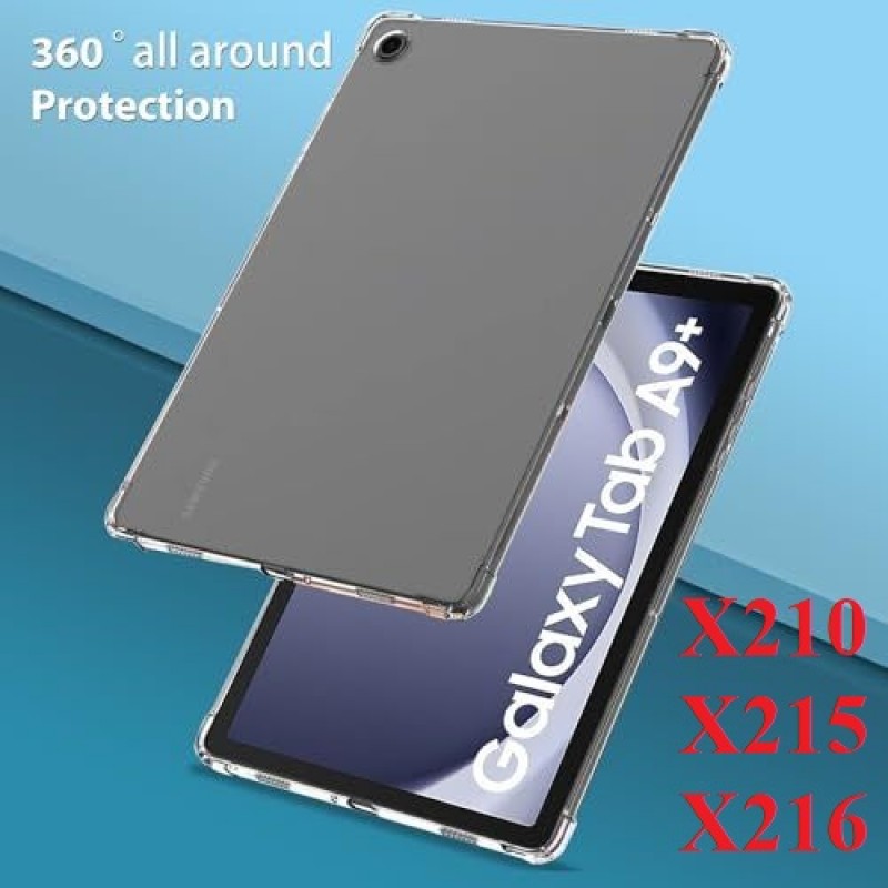 Ốp Lưng Máy Tính Bảng Samsung Tab A9 Plus 11 inch (2023) X210 / X215 / X216 Dẻo Trong Chống Sốc Có Gù Bảo Vệ 4 Gốc Ốp Lưng Máy Tính Bảng Samsung Tab A9 Plus 11 inch (2023) X210 / X215 / X216 Dẻo Trong Chống Sốc Có Gù Bảo Vệ 4 Gốc