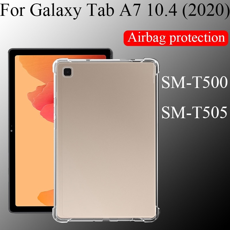 Ốp Lưng Máy Tính Bảng Samsung Tab A7 10.4 inch 2020 T500 / T505 Dẻo Trong Chống Sốc Có Gù Bảo Vệ 4 Gốc Ốp Lưng Máy Tính Bảng Samsung Tab A7 10.4 inch 2020 T500 / T505 Dẻo Trong Chống Sốc Có Gù Bảo Vệ 4 Gốc