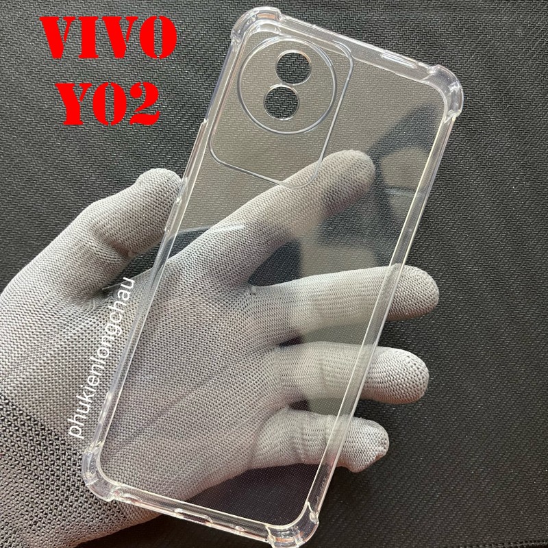Ốp Lưng Vivo Y02 4G / Y02A / Y02T Dẻo Trong Suốt Chống Sốc Có Gù Bảo Vệ 4 Gốc Ốp Lưng Vivo Y02 4G / Y02A / Y02T Dẻo Trong Suốt Chống Sốc Có Gù Bảo Vệ 4 Gốc