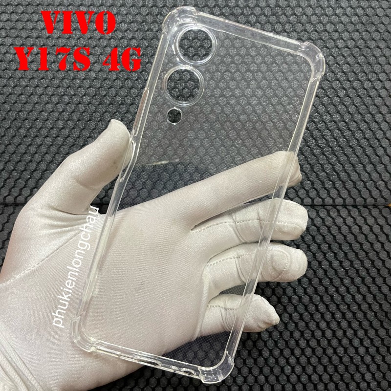 Ốp Lưng Vivo Y17s 4G Dẻo Trong Suốt Chống Sốc Có Gù Bảo Vệ 4 Gốc Ốp Lưng Vivo Y17s 4G Dẻo Trong Suốt Chống Sốc Có Gù Bảo Vệ 4 Gốc