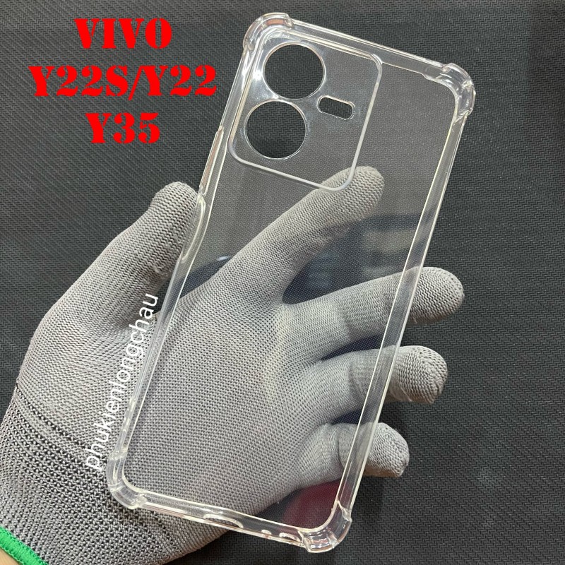 Ốp Lưng Vivo Y22s / Y22 Dẻo Trong Suốt Chống Sốc Có Gù Bảo Vệ 4 Gốc Ốp Lưng Vivo Y22s / Y22 Dẻo Trong Suốt Chống Sốc Có Gù Bảo Vệ 4 Gốc
