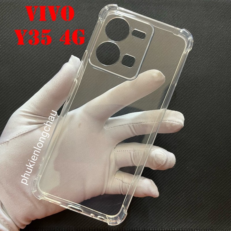Ốp Lưng Vivo Y35 4G Dẻo Trong Suốt Chống Sốc Có Gù Bảo Vệ 4 Gốc Ốp Lưng Vivo Y35 4G Dẻo Trong Suốt Chống Sốc Có Gù Bảo Vệ 4 Gốc
