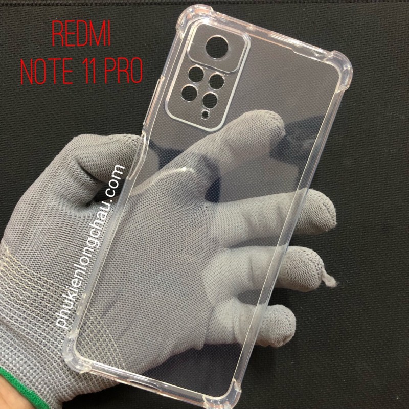 Ốp Lưng Xiaomi Redmi Note 11 Pro 4G / 5G Dẻo Trong Suốt Chống Sốc Có Gù Bảo Vệ 4 Gốc Ốp Lưng Xiaomi Redmi Note 11 Pro 4G / 5G Dẻo Trong Suốt Chống Sốc Có Gù Bảo Vệ 4 Gốc