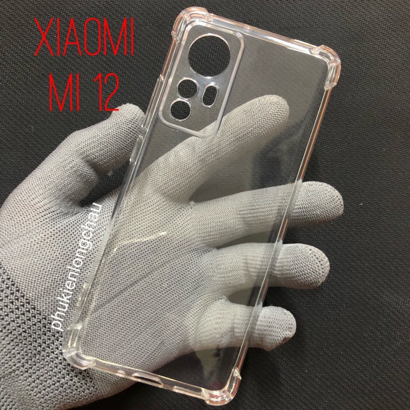 Ốp Lưng Xiaomi 12 5G Dẻo Trong Suốt Chống Sốc Có Gù Bảo Vệ 4 Gốc Ốp Lưng Xiaomi 12 5G Dẻo Trong Suốt Chống Sốc Có Gù Bảo Vệ 4 Gốc