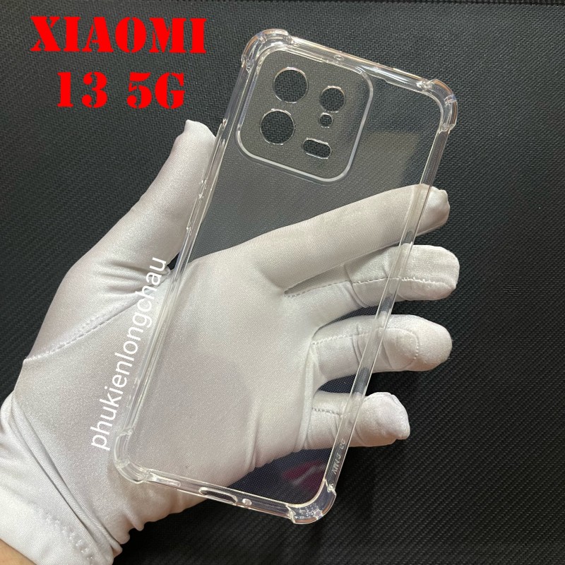 Ốp Lưng Xiaomi 13 5G Dẻo Trong Suốt Chống Sốc Có Gù Bảo Vệ 4 Gốc Ốp Lưng Xiaomi 13 5G Dẻo Trong Suốt Chống Sốc Có Gù Bảo Vệ 4 Gốc