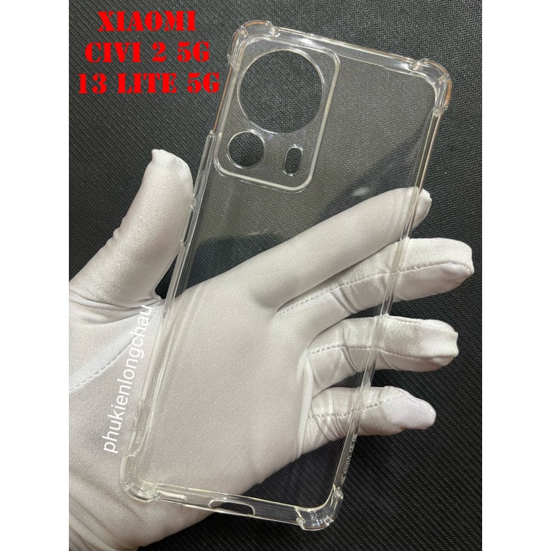 Ốp Lưng Xiaomi 13 Lite 5G / Civi 2 5G Dẻo Trong Suốt Chống Sốc Có Gù Bảo Vệ 4 Gốc Ốp Lưng Xiaomi 13 Lite 5G / Civi 2 5G Dẻo Trong Suốt Chống Sốc Có Gù Bảo Vệ 4 Gốc