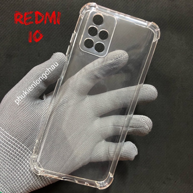 Ốp Lưng Xiaomi Redmi 10 4G Dẻo Trong Suốt Chống Sốc Có Gù Bảo Vệ 4 Gốc Ốp Lưng Xiaomi Redmi 10 4G Dẻo Trong Suốt Chống Sốc Có Gù Bảo Vệ 4 Gốc
