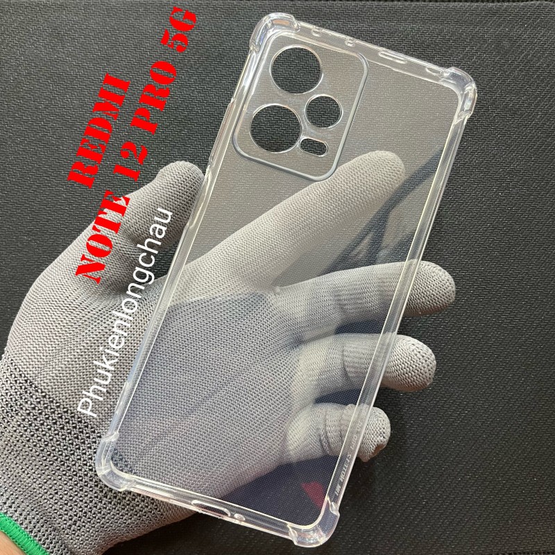 Ốp Lưng Xiaomi Redmi Note 12 Pro 5G Dẻo Trong Suốt Chống Sốc Có Gù Bảo Vệ 4 Gốc Ốp Lưng Xiaomi Redmi Note 12 Pro 5G Dẻo Trong Suốt Chống Sốc Có Gù Bảo Vệ 4 Gốc