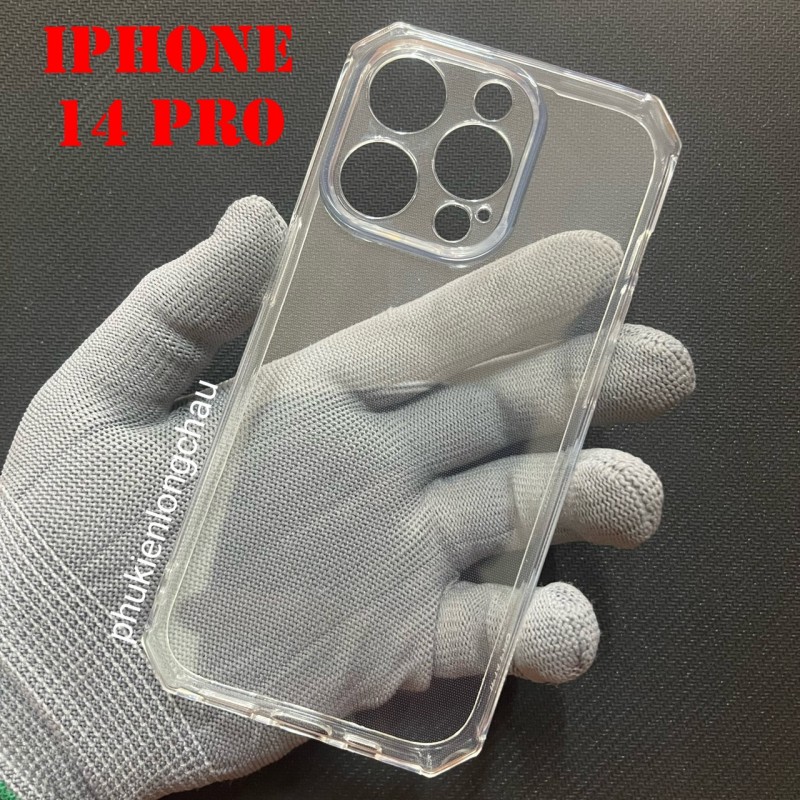 Ốp Lưng iPhone 14 Pro Dẻo Trong Viền Vuông Bảo Vệ Camera Ốp Lưng iPhone 14 Pro Dẻo Trong Viền Vuông Bảo Vệ Camera