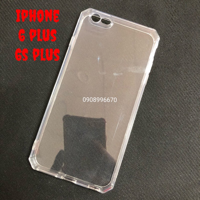 Ốp Lưng iPhone 6 Plus/6s Plus Dẻo Trong Viền Vuông Giả 12 Bảo Vệ Camera Ốp Lưng iPhone 6 Plus/6s Plus Dẻo Trong Viền Vuông Giả 12 Bảo Vệ Camera