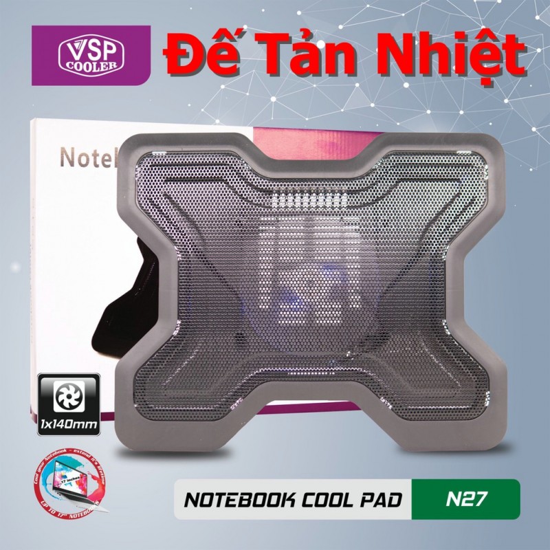 Đế Tản Nhiệt Laptop VSP Cooler N27 Đế Tản Nhiệt Laptop VSP Cooler N27