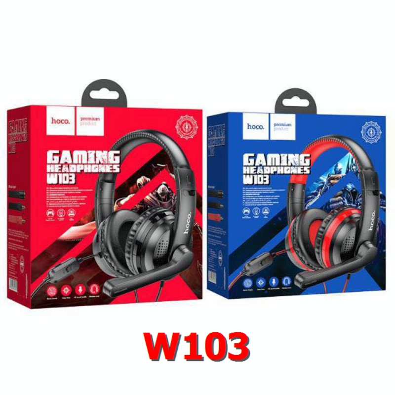 Tai Nghe Chụp Điện Thoại - Laptop Hoco W103 Gaming (BH 1T) Tai Nghe Chụp Điện Thoại - Laptop Hoco W103 Gaming (BH 1T)