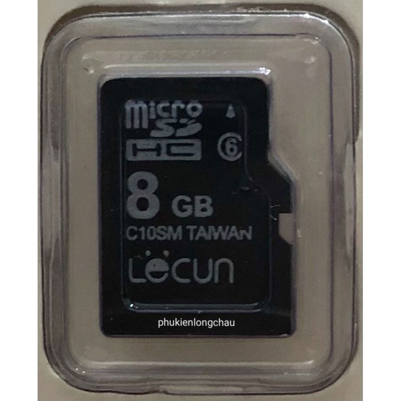 Thẻ Nhớ Loa Nghe Nhạc Micro SD 8GB Class 6 Chính Hãng Lecun (BH 36T)