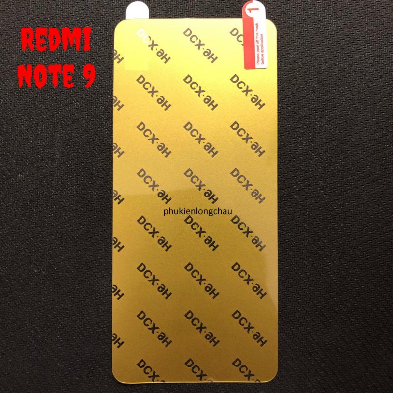 Miếng Dán Màn Hình Xiaomi Redmi Note 9 / Redmi 10x 4G Siêu Mỏng Dẻo Nano DCX-9H (N10)