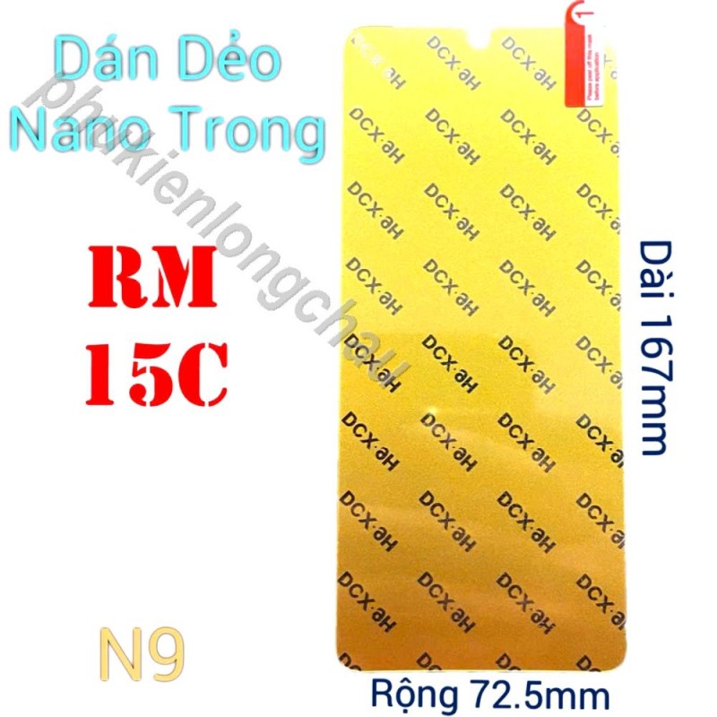 Miếng Dán Màn Hình Redmi 15C / POCO C85 Siêu Mỏng Dẻo Nano DCX-9H (N9)