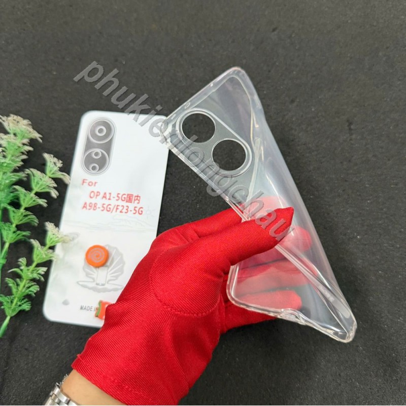 Ốp Lưng Oppo A98 5G Dẻo Trong Sò Tốt Loại Lâu Ố Vàng Chống Trơn Có Bảo Vệ Chân Sạc Ốp Lưng Oppo A98 5G Dẻo Trong Sò Tốt Loại Lâu Ố Vàng Chống Trơn Có Bảo Vệ Chân Sạc