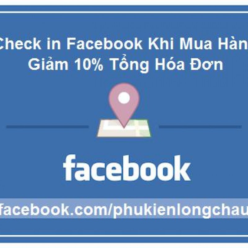 Giảm 10% tổng đơn hàng khi check in facebook từ ngày 01/11 đến 07/11